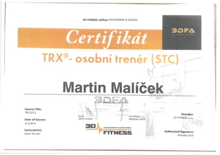 Certifikát zaměstnance